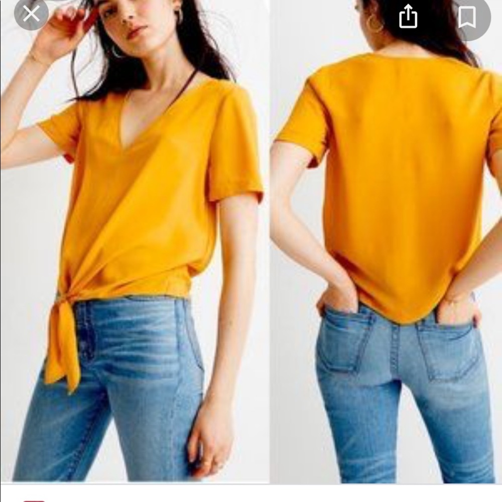 Madewell Novel Tie-front Top